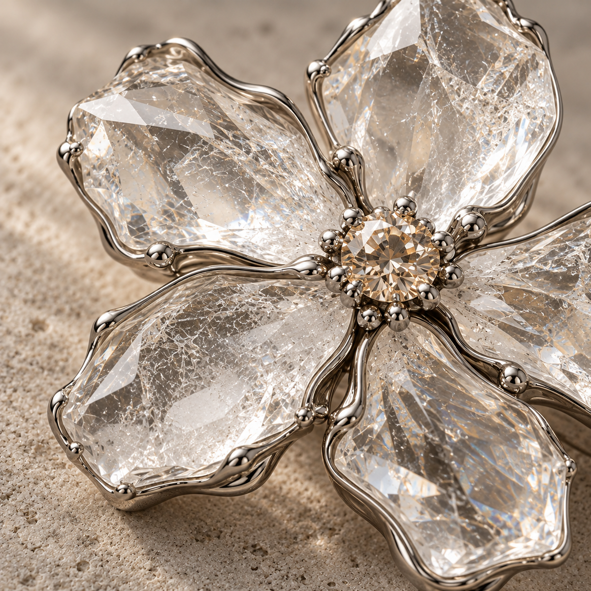 Mineral Bloom jewelry craftsmanship detail